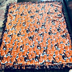 Halloween Handmade Fleece Throw Blanket